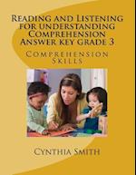 Reading and Listening for Understanding Comprehension Answer Key Grade 3