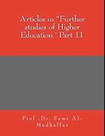 Articles in Further Studies of Higher Education ' Part 11