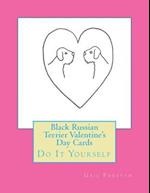 Black Russian Terrier Valentine's Day Cards