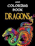 Adult Coloring Book - Dragons