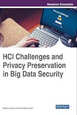 HCI Challenges and Privacy Preservation in Big Data Security