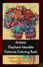 Artistic Elephant Mandala Patterns Coloring Book