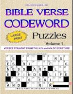 Bible Verse Codeword Puzzles Vol.1