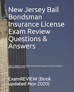 New Jersey Bail Bondsman Insurance License Exam Review Questions & Answers 2016/17 Edition