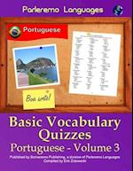 Parleremo Languages Basic Vocabulary Quizzes Portuguese - Volume 3