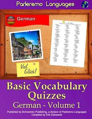 Parleremo Languages Basic Vocabulary Quizzes German - Volume 1