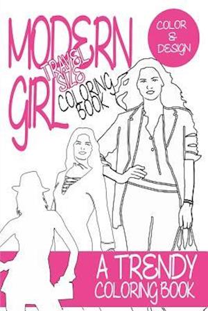 Modern Girl Coloring Book Travel Size