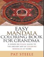 Easy Mandala Coloring Book For Grandma