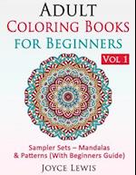 Adult Coloring Books for Beginners, Volume 1