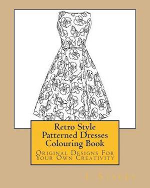Retro Style Patterned Dresses Colouring Book