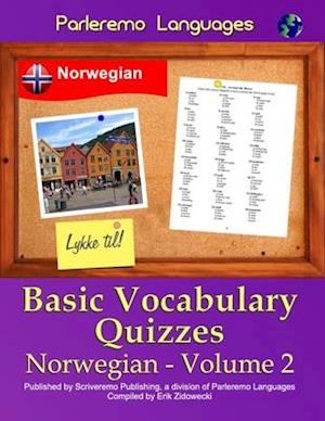 Parleremo Languages Basic Vocabulary Quizzes Norwegian - Volume 2