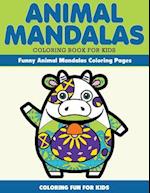 Animal Mandala Coloring Book for Kids. Funny Animal Mandala Coloring Pages