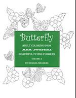 Butterfly Adult Coloring Book, Volume 3