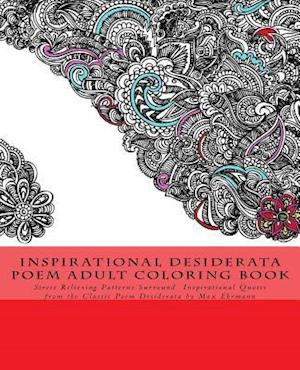 Inspirational Desiderata Poem Adult Coloring Book