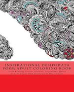 Inspirational Desiderata Poem Adult Coloring Book