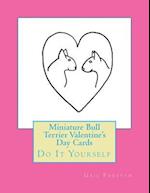 Miniature Bull Terrier Valentine's Day Cards