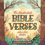 Illustrated Bible Verses Wall Calendar 2024