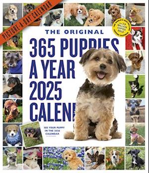 365 Puppies-A-Year Picture-A-Day Wall Calendar 2025