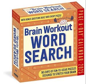 Brain Workout Word Search Page-A-Day® Calendar 2025