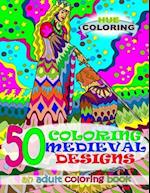 50 Coloring Medieval Designs