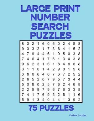 Large Print Number Search Puzzles