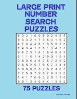 Large Print Number Search Puzzles