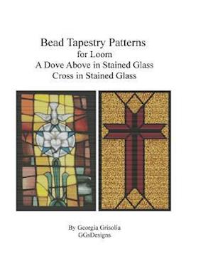 Bead Tapestry Patterns for Loom a Dove Above in Stained Glass Cross in Stained Glass