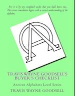 Travis Wayne Goodsell's Buyer's Checklist