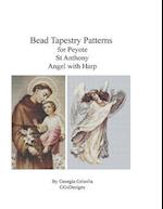 Bead Tapestry Pattern for Peyote St. Anthony and Angel with Harp