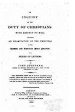 An inquiry on the duty of Christians with respect to war