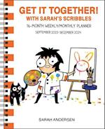 Sarah's Scribbles 16-Month 2023-2024 Weekly/Monthly Planner Calendar