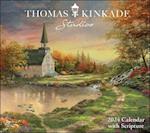 Thomas Kinkade Studios 2024 Deluxe Wall Calendar with Scripture