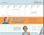 Wititudes 2024 Weekly Desk Pad Calendar
