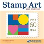 United States Postal Service Stamp Art 2025 Wall Calendar