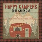 Happy Campers 2025 Wall Calendar