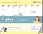 Wititudes 2025 Weekly Desk Pad Calendar