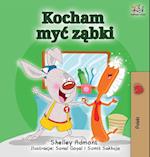 I Love to Brush My Teeth (Polish Edition)