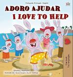 I Love to Help (Portuguese English Bilingual Children's Book - Portugal)