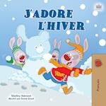 I Love Winter (French Children's Book)