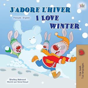 I Love Winter (French English Bilingual Children's Book)