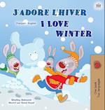 I Love Winter (French English Bilingual Children's Book)