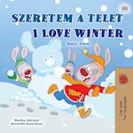 I Love Winter (Hungarian English Bilingual Book for Kids)