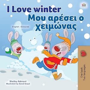 I Love Winter (English Greek Bilingual Children's Book)