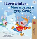 I Love Winter (English Greek Bilingual Children's Book)