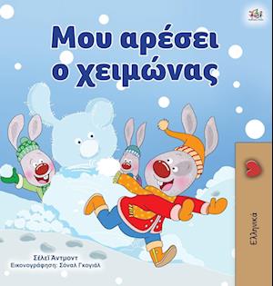 I Love Winter (Greek Book for Kids)