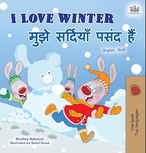 I Love Winter (English Hindi Bilingual Book for Kids)