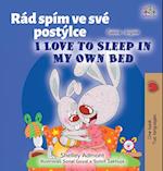 I Love to Sleep in My Own Bed (Czech English Bilingual Book for Kids)