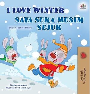 I Love Winter (English Malay Bilingual Book for Kids)