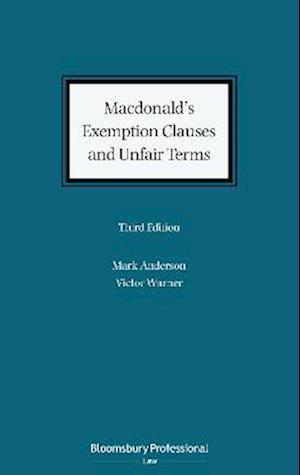 Macdonald's Exemption Clauses and Unfair Terms