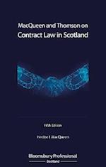 MacQueen and Thomson Contract Law in Scotland